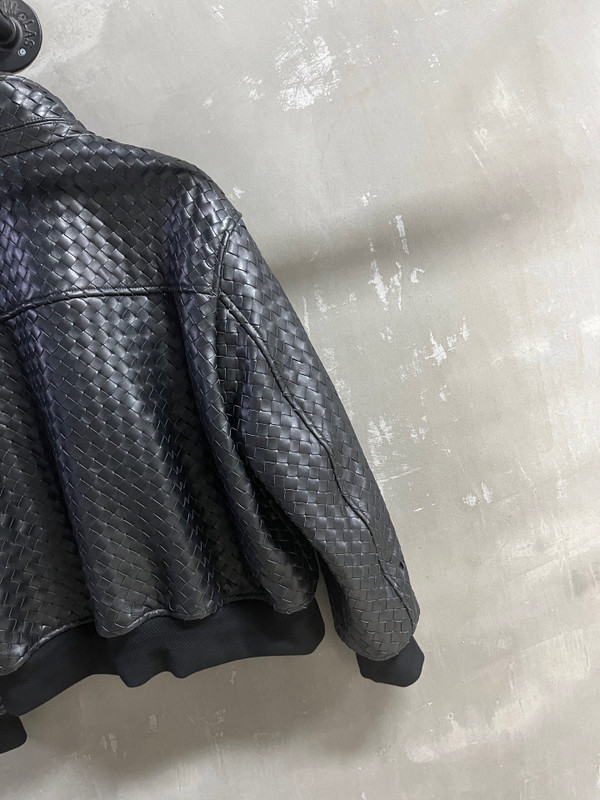 Bottega Veneta Spring 2026 Hand-Knitted Nappa Jacket - Black