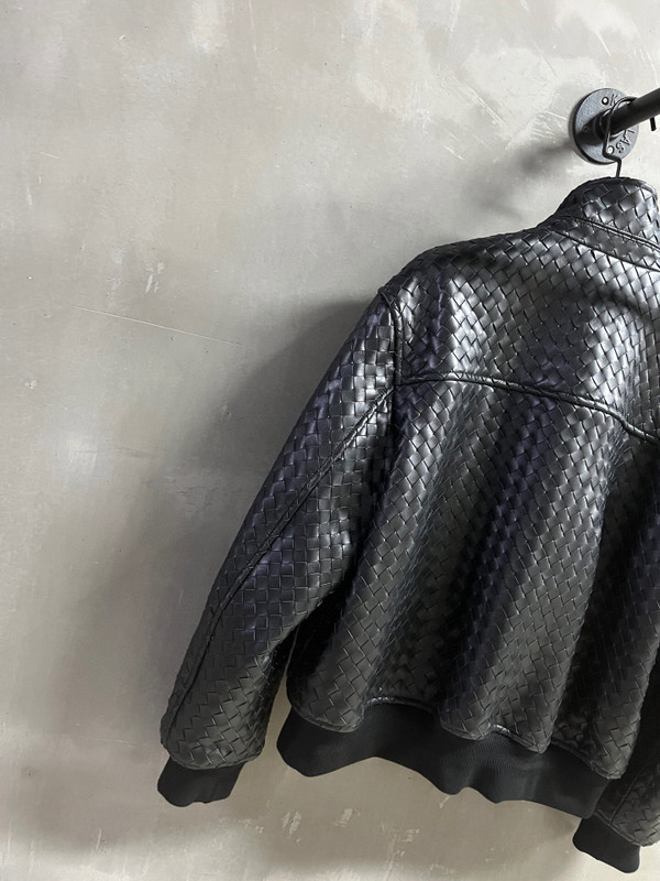 Bottega Veneta Spring 2026 Hand-Knitted Nappa Jacket - Black