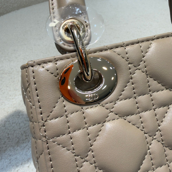 Dior Mini Lady Bag Quilted Nappa Leather - Hazel