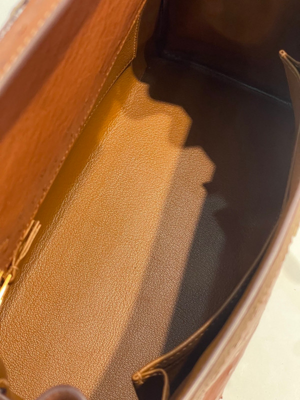 Hermès Kelly 32 Ghillies Sellier in Tri-Color Ostrich