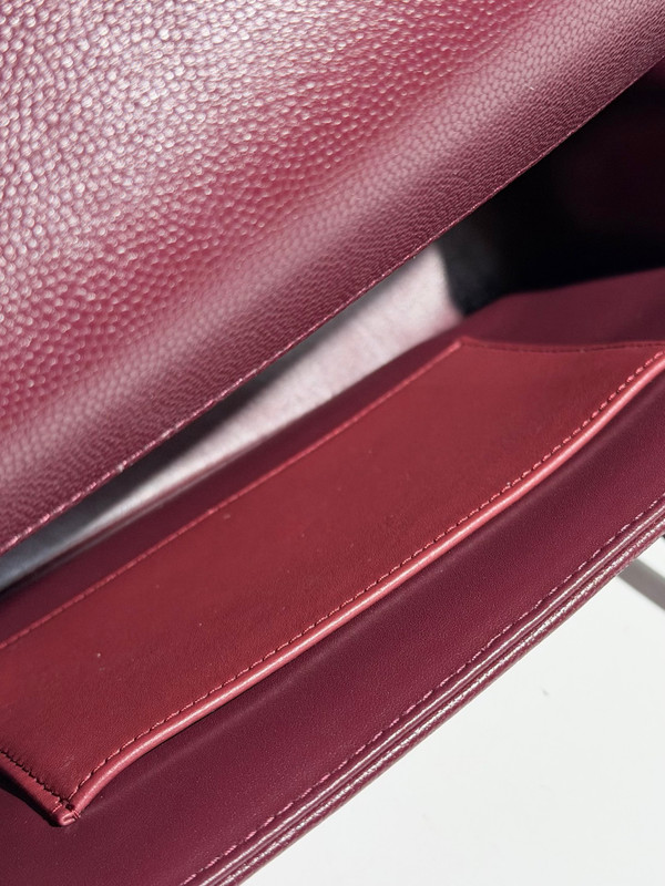 Chanel SS26 Preppy Coco Small Flap Bag - Grained Shiny Calfskin & Gold-Tone Metal - Bordeaux