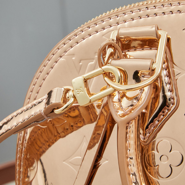 Louis Vuitton Alma BB M27037 Metallic Copper Monogram Vernis Handbag