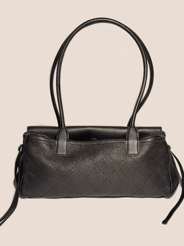 Chanel Small Shopping Bag Grained Calfskin & Gold-Tone Metal Black