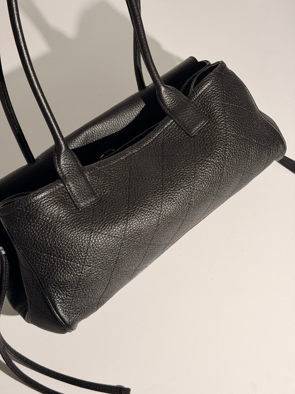 Chanel Small Shopping Bag Grained Calfskin & Gold-Tone Metal Black