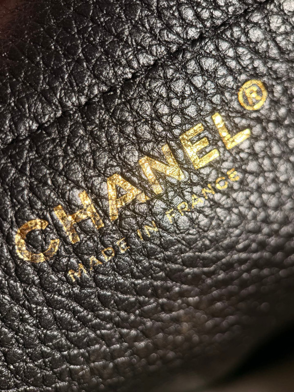 Chanel Small Shopping Bag Grained Calfskin & Gold-Tone Metal Black