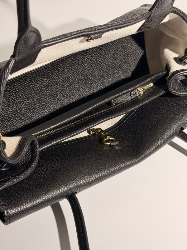 Chanel Small Shopping Bag Grained Calfskin & Gold-Tone Metal Black