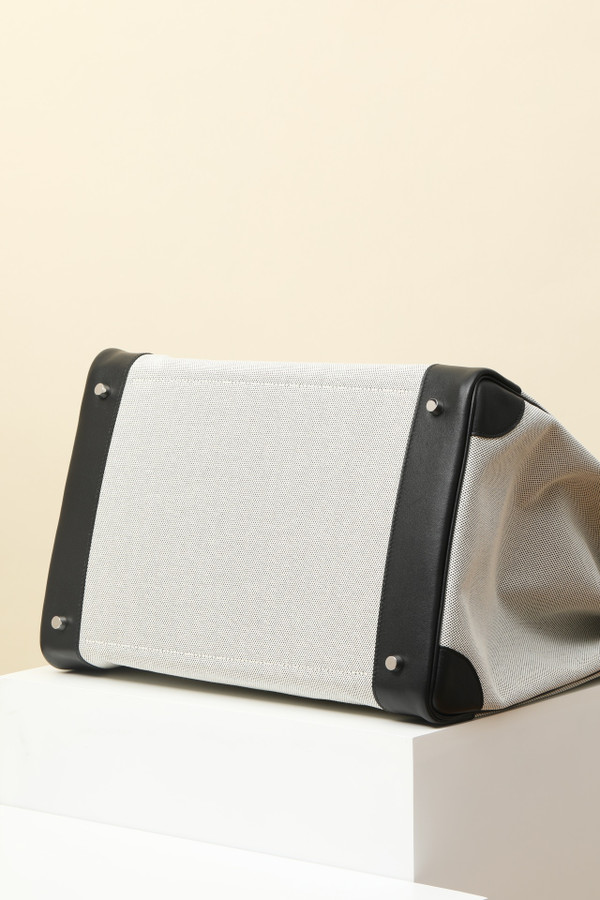Hermès Haut à Courroies 40 HAC Canvas & Swift Leather Black