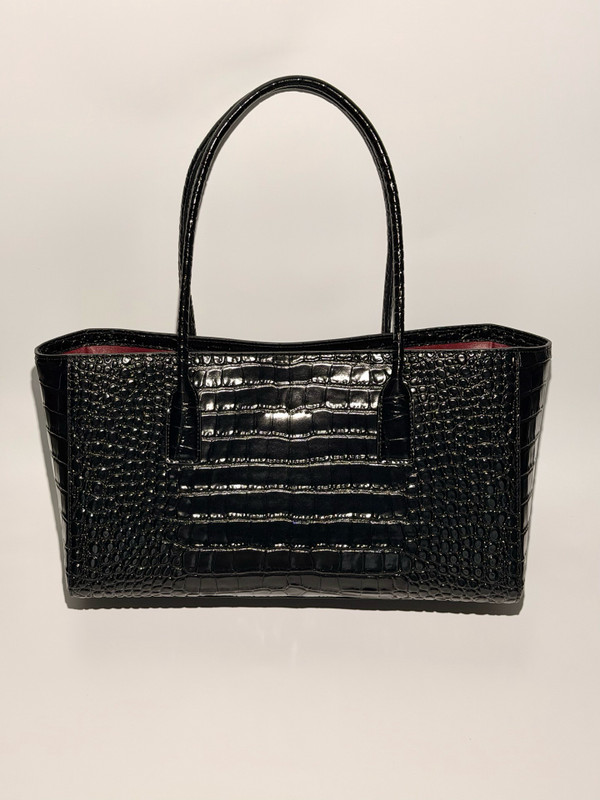 Chanel Executive Cerf Tote Black Shiny Crocodile Gold Hardware