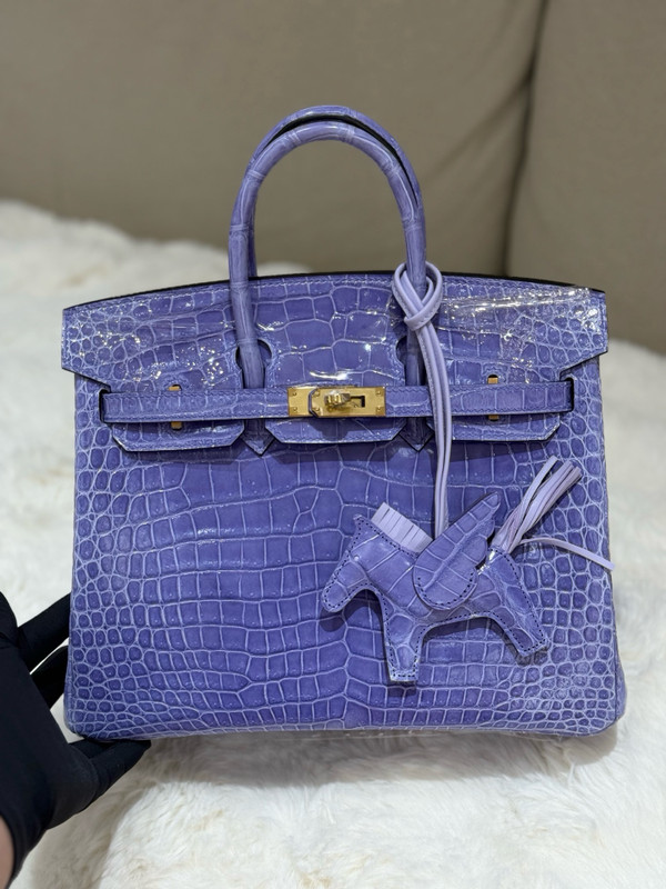 Hermès Kelly 28 Sellier Shiny Sheherazade Crocodile Gold Hardware