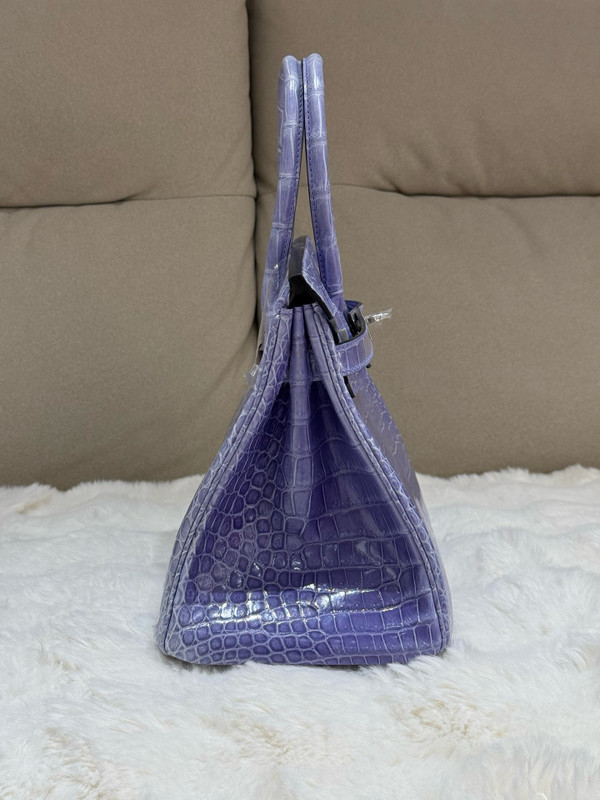 Hermès Birkin 30 Shiny Sheherazade Crocodile Palladium Hardware