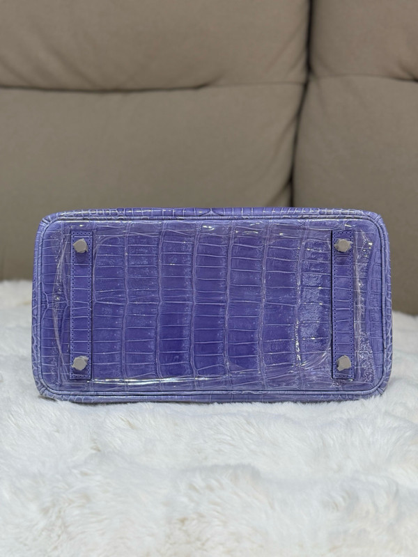 Hermès Birkin 30 Shiny Sheherazade Crocodile Palladium Hardware
