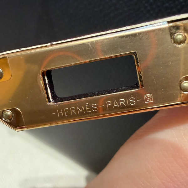 Hermès Kelly 28 Sellier Craie/Black Epsom HSS Special Order Gold Hardware