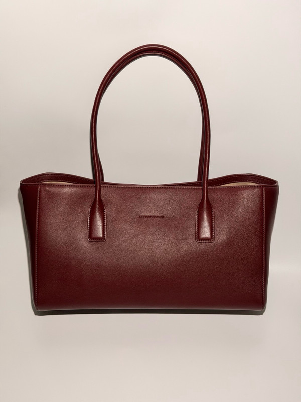 Chanel Vintage Burgundy Caviar/Smooth Calfskin East-West Tote Bag with GHW