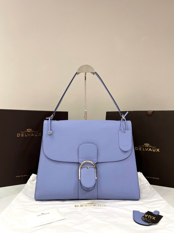 Delvaux Brillant Tempo Large Royal Blue Allure Calf, Palladium Hardware