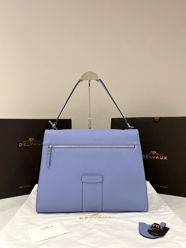 Delvaux Brillant Tempo Large Royal Blue Allure Calf, Palladium Hardware