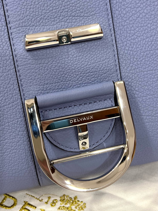 Delvaux Brillant Tempo Large Royal Blue Allure Calf, Palladium Hardware