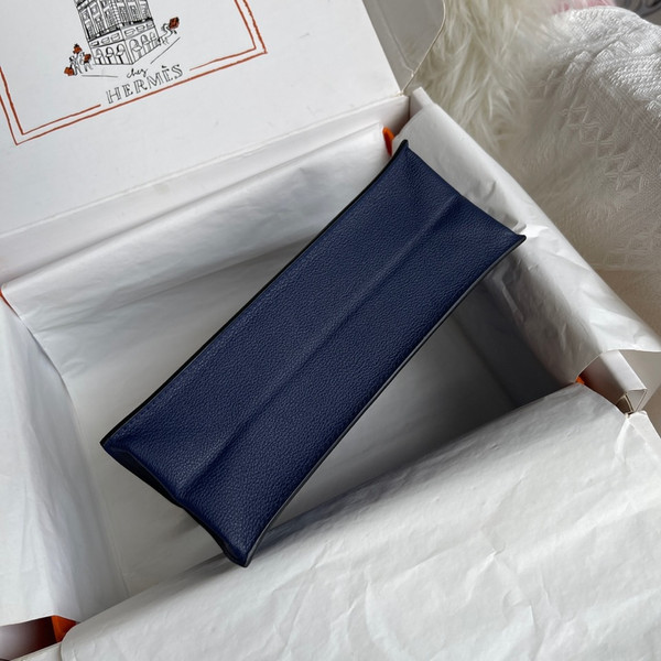Kelly Dance Navy Blue Evercolor Leather Gold & Silver Hardware