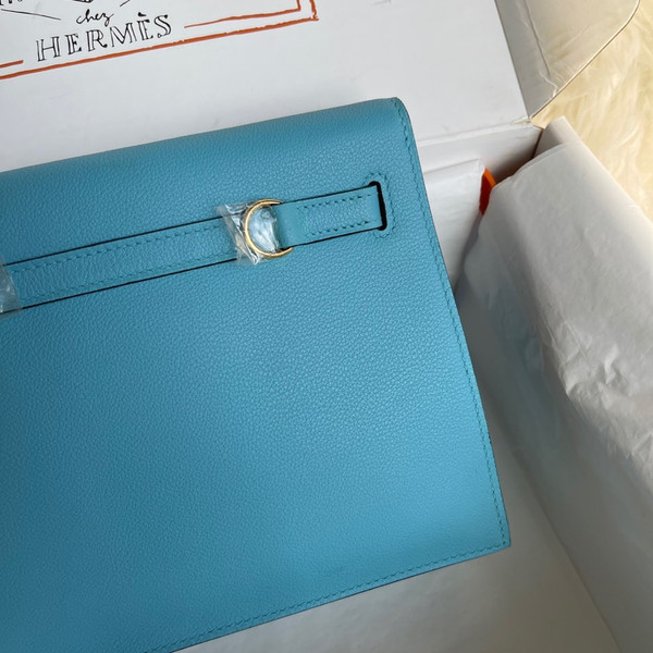 Kelly Dance Northern Blue Evercolor Leather Gold & Silver Hardware