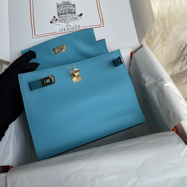 Kelly Dance Northern Blue Evercolor Leather Gold & Silver Hardware