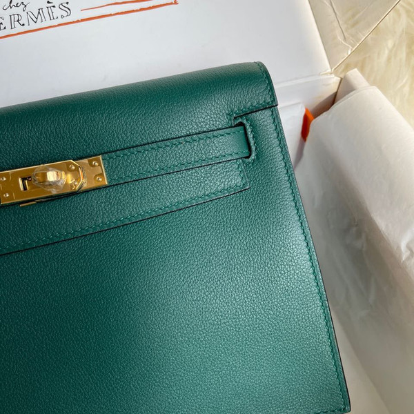 Hermes Kelly Dance Evercolor Leather Gold Hardware