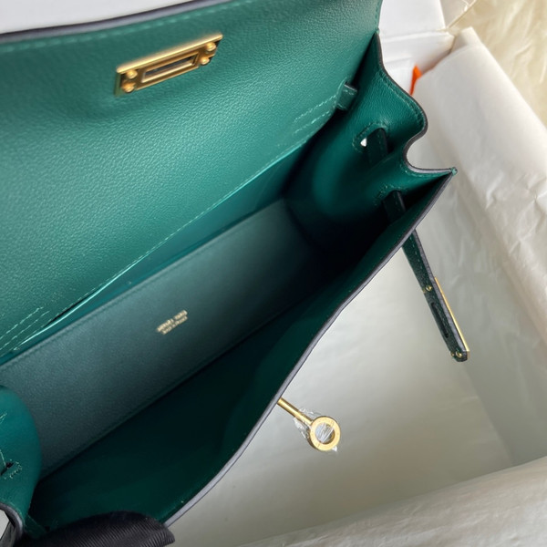 Hermes Kelly Dance Evercolor Leather Gold Hardware