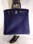 Hermes Bleu Saphir Haut A Courroies Bag Togo 40cm Palladium Hardware