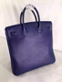 Hermes Bleu Saphir Haut A Courroies Bag Togo 40cm Palladium Hardware