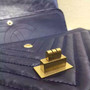Chanel Midnight Blue V Quilted Aged Calf Chevron Flap Bag with Golden Hardware Midnight Blue with Golden HW