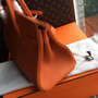 Hermes Orange Birkin Bag 30cm Togo Leather Palladium Hardware