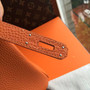 Hermes Orange Birkin Bag 30cm Togo Leather Palladium Hardware
