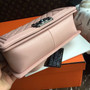 CHANEL Sakura Pink Quilted Lambskin Medium LE BOY Bag with Silver HW
