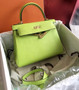 Hermes Vert Anis Green Kelly 28 cm Togo Gold Hardware Hermes Vert Anis Green Kelly 28 cm Togo Gold Hardware