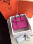 Hermes Fuchsia Birkin 25cm Epsom Palladium Hardware Hermes Fuchsia Birkin 25cm Epsom Palladium Hardware