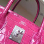 Hermes Fuchsia Nile crocodile Birkin 35cm Palladium Hardware