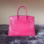 Hermes Fuchsia Nile crocodile Birkin 35cm Palladium Hardware