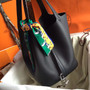 Hermes Black Picotin Lock MM Togo Leather Bag