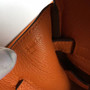 Hermes Orange Birkin Bag 25cm Palladium Hardware  Hermes Orange Birkin Bag 25cm Palladium Hardware
