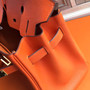 Hermes Orange Birkin Bag 30cm Epsom Gold Hardware