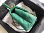 Chanel Green Flap Bag with top handle A92991