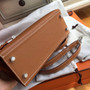  Hermes CK37 Brown Kelly 25 Epsom Palladium Hardware