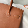 Hermès Gold Birkin 30 cm Togo Leather Gold Hardware