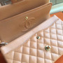Chanel Peach Lambskin Classic Flap Bag  