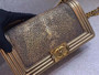  Chanel Metallic Gold Stingray Medium  Boy Bag