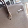  Hermes 18 Etoupe Birkin 40 Togo leather 