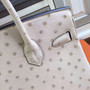 Hermes 3C Wool White Birkin Bag 30cm KK Ostrich Leather Gold Hardware