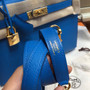 Hermes B3 Blue Zanzibar (ザンジバールブルー)  Kelly 25 cm Epsom Gold Hardware