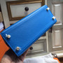 Hermes B3 Blue Zanzibar (ザンジバールブルー)  Kelly 25 cm Epsom Gold Hardware