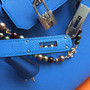 Hermes Bleu Paradis 2T Birkin 30 cm Epsom Palladium  Hardware