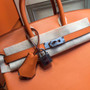 Hermes Orange  Birkin 25cm Swift Palladium Hardware