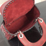Christian Dior Cruise 2018 MINI LADY DIOR BAG IN RED STUDDED CALFSKIN